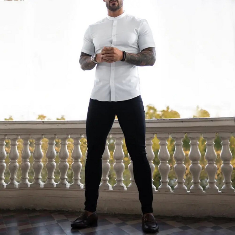 Naujos vyriškos kelnės Skinny Stretch Chino Pencil Pants Slim Fit Vyriškas laisvalaikio verslo kostiumas Kelnės Kietos vidurio juosmens 2XL Мужские брюки