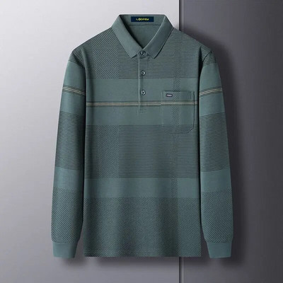 Pavasario ir rudens vyriški megztiniai su juostele, kontrastingi kišeniniai marškinėliai su apatiniu kampu, laisvalaikio angliško stiliaus oficialios viršutinės dalies