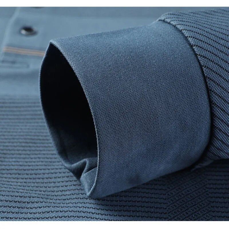 Pavasario ir rudens vyriški megztiniai su juostele, kontrastingi kišeniniai marškinėliai su apatiniu kampu, laisvalaikio angliško stiliaus oficialios viršutinės dalies