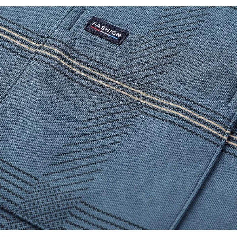 Pavasario ir rudens vyriški megztiniai su juostele, kontrastingi kišeniniai marškinėliai su apatiniu kampu, laisvalaikio angliško stiliaus oficialios viršutinės dalies