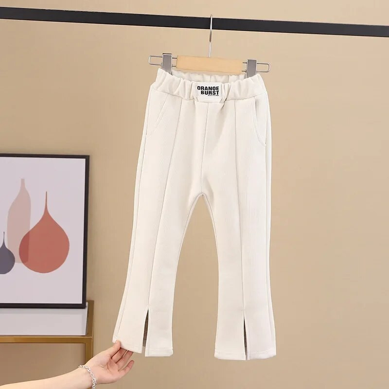 2-8T Toddler Copil Bebeluș Fete Haine Toamna Sugar Fete Pantaloni Eleganti Split Fashion Flares Pantaloni Noi copii Pantaloni