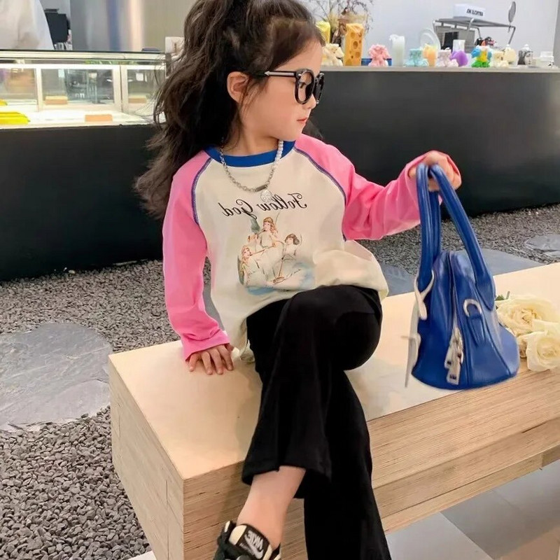 2-8T Toddler Copil Bebeluș Fete Haine Toamna Sugar Fete Pantaloni Eleganti Split Fashion Flares Pantaloni Noi copii Pantaloni