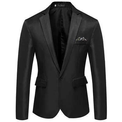 2024 Blazer formal pentru bărbați de birou, costume de jachetă, solidă, rochie de mireasă, costum, jachetă, pentru bărbați, blazer casual supradimensionat
