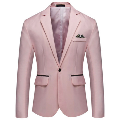 2024 Blazer formal pentru bărbați de birou, costume de jachetă, solidă, rochie de mireasă, costum, jachetă, pentru bărbați, blazer casual supradimensionat