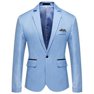 2024 Blazer formal pentru bărbați de birou, costume de jachetă, solidă, rochie de mireasă, costum, jachetă, pentru bărbați, blazer casual supradimensionat