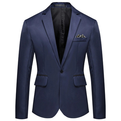2024 Blazer formal pentru bărbați de birou, costume de jachetă, solidă, rochie de mireasă, costum, jachetă, pentru bărbați, blazer casual supradimensionat