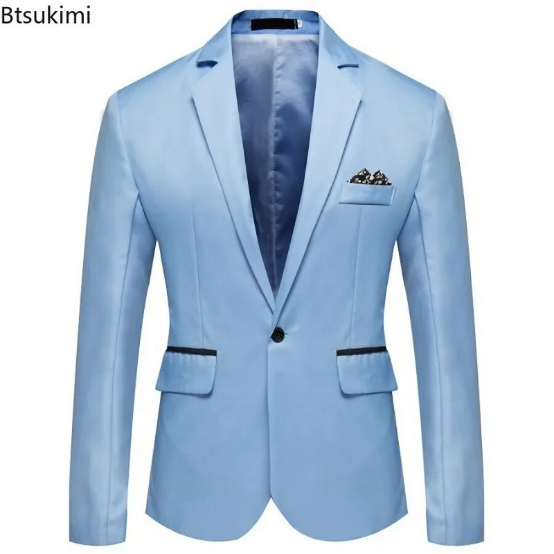 2024 m. vyriškas oficialus biuro švarkas, kostiumas solidžiai madinga vestuvinė suknelė, kostiumas, švarkas, vyriškas negabaritinis, laisvalaikio švarkas Hombre