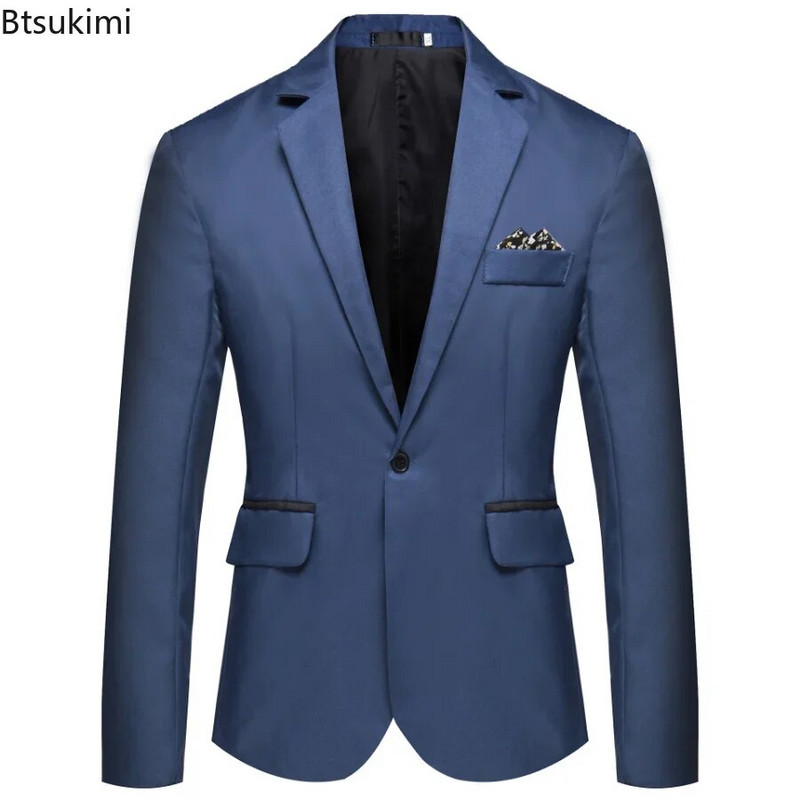 2024 m. vyriškas oficialus biuro švarkas, kostiumas solidžiai madinga vestuvinė suknelė, kostiumas, švarkas, vyriškas negabaritinis, laisvalaikio švarkas Hombre