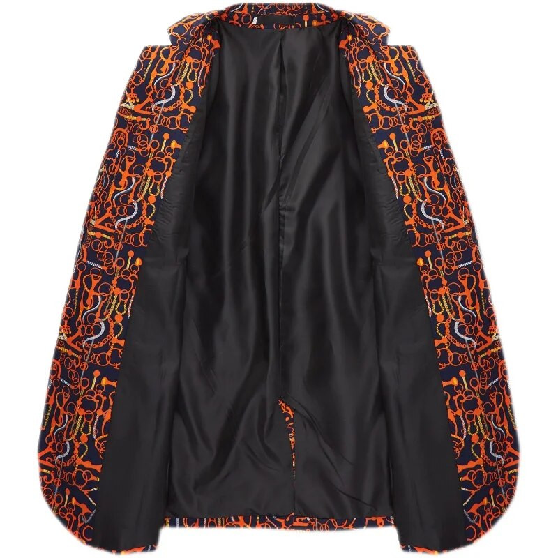 2023 Boutique Bărbați Versiune coreeană Slim Hong Kong Style Trend Plancton Călcat gratuit Moda Casual Hair Stylist Blazer de rochie