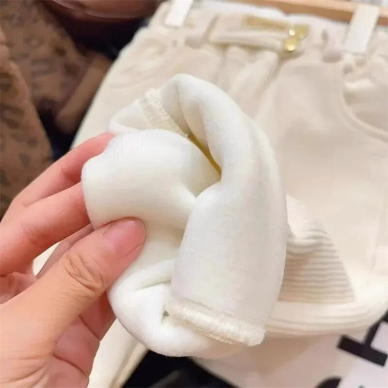 Pantaloni caldi pentru copii, baieti, fete, toamna iarna, velur, îmbrăcăminte exterioară groasă, pantaloni sport, 3-10 ani, haine pentru copii, pantaloni casual cu talie înaltă