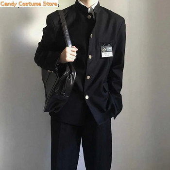 Мъжко палто Ученическа униформа Японска колежанска униформа Яке със стояща яка Яке Горна част Мъжко пролетно лято Колежанска тенденция на вятъра