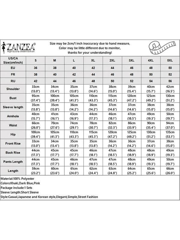 Ležérne nafúknuté topy s krátkym rukávom, outfity ZANZEA, dámske 2-dielne zladené súpravy, módne elastické pásové šortky, súpravy, ležérne leto 2023, obleky