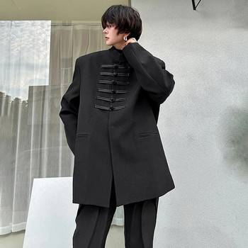 LUZHEN 2024 Κινέζικο στυλ New Personality αγκράφα κοστούμι με πολυτελές κομψό casual ανδρικό σακάκι High Street Trendy Loose παλτό LZ1002