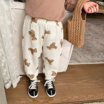 Νέος σχεδιαστής παντελόνι εκτύπωσης Baby Unisex χαριτωμένο παντελόνι χαρέμι Υπαίθρια νήπια κορίτσια Καλοκαιρινή μόδα Λεπτό φαρδύ παντελόνι σε όλο το μήκος