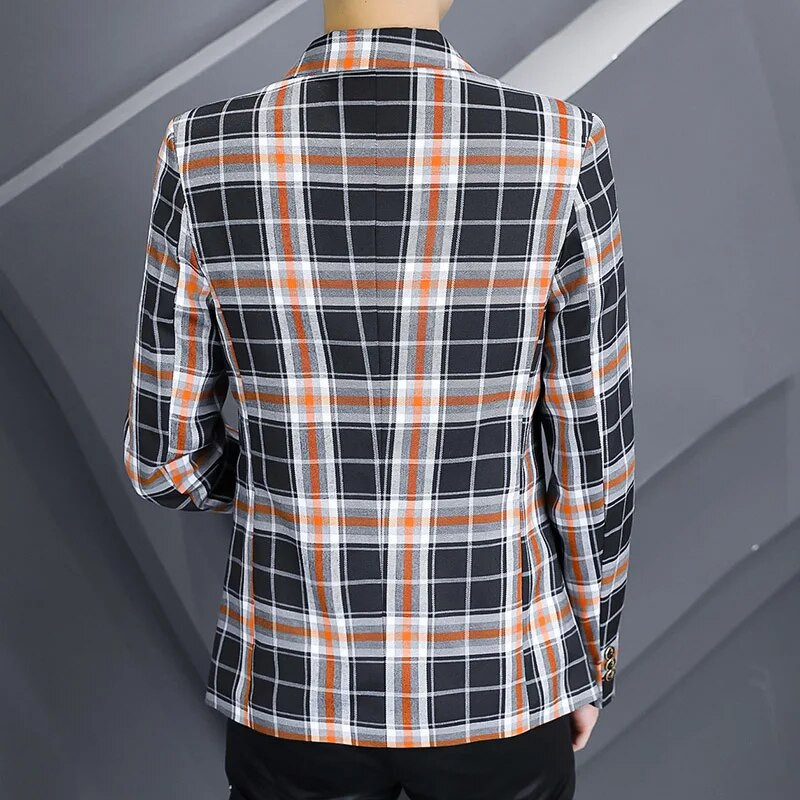 2023 Costum pentru bărbați Blazere Jachete Nou primăvară, toamnă, carouri, costume casual, jachete, haine, îmbrăcăminte formală de afaceri, pentru bărbați, sacouri slim fit, dimensiune