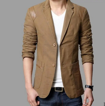 Pánske sako, ležérne, slim fit sako, kožené patchworkové obleky, sako, slim fit sako, biznis oblečenie, ázijské veľkosti M-6XL