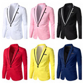 6 spalvos! 2023 m. Naujas vyriškas laisvalaikio kostiumas Vestuvių vakarėlio kostiumas Slim Fit Suknelė Bleizeriai Vyriški Vyriška švarka