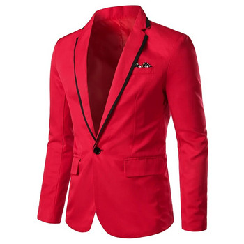 6 цвята! 2023 г. Нов мъжки ежедневен костюм Костюм за сватбено тържество Slim Fit Dress Coat Блейзери за мъже Мъжко яке с блейзър