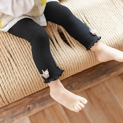 Pantaloni calduri din bumbac pentru bebeluși Nou-născuți fete Jambiere Broderii Coroană Pantaloni Copii Copii Pantaloni 0-4 ani