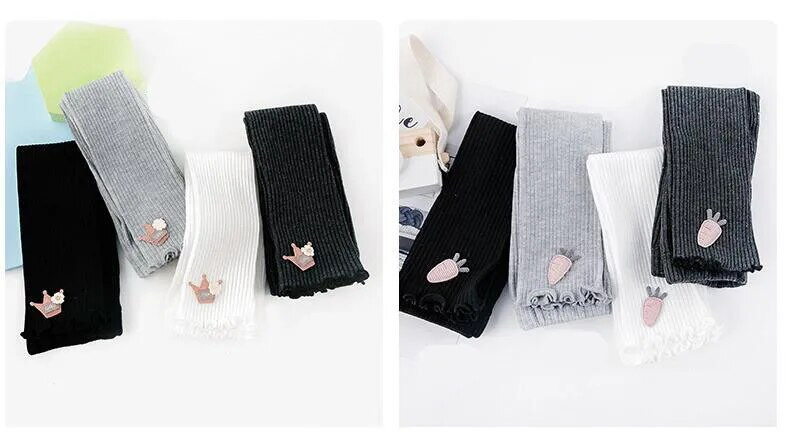 Šiltos medvilnės kūdikių kelnės naujagimiams mergaičių antblauzdžiai siuvinėti karūnos kelnės vaikiškos kelnės vaikams 0-4 m.