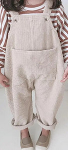 2023 Noi copii, copii mici, băieți, salopete solide, pantaloni cu bretele, pantaloni casual din catifea pentru bebeluși, îmbrăcăminte solidă 9M-5T