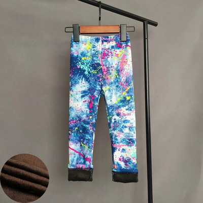 Jednorožec vzor tlač jeseň/zima deti dievčatá legíny zahusťovacie teplé deti chlapci nohavice kreslený detský kostým