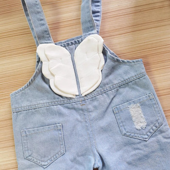 IEENS Baby Dungarees Ολόσωμες φόρμες για κορίτσια Hole Wash Τζιν Παντελόνι με στάμπα ουράνιο τόξο Τζιν Ολόσωμη φόρμα Μικρό βρεφικό παντελόνι 0-4 ετών