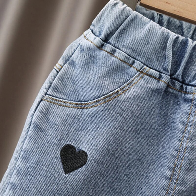 IENENS Detské dievčenské ležérne oblečenie, rifle, nohavice, batoľa, džínsové oblečenie, nohavice, detské nohavice, veľkosť 1, 2, 3, 4, 5, 6, 7 rokov