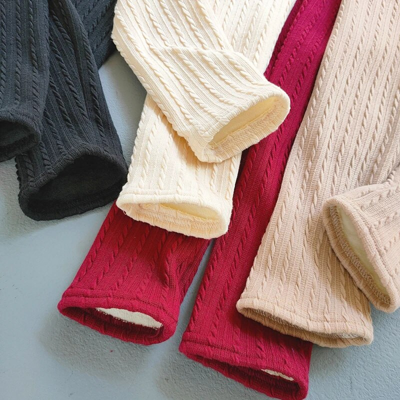 Zimné dievčenské plus zamatové zahusťovacie legíny pre dievčatá, jesenné dievčenské úzke teplé nohavice, detské oblečenie 2023