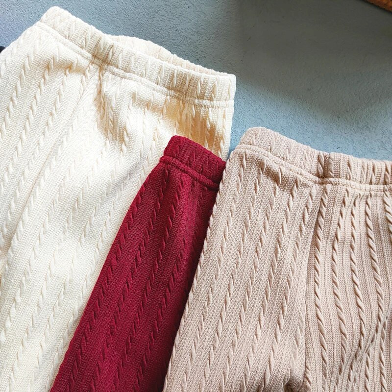 Φθινόπωρο Χειμώνας Βρεφικά Κορίτσια Plus Βελούδινα Κολάν Κοριτσίστικα Πλεκτά Ελαστικότητα Παχύ Ζεστό Παντελόνι Παιδικό Παντελόνι Παιδικά Ρούχα