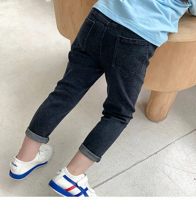 2022 Primavara Toamna Fete Baieti Casual Jeans Pantaloni Bebe Copii Copii Cool Denim Pantaloni