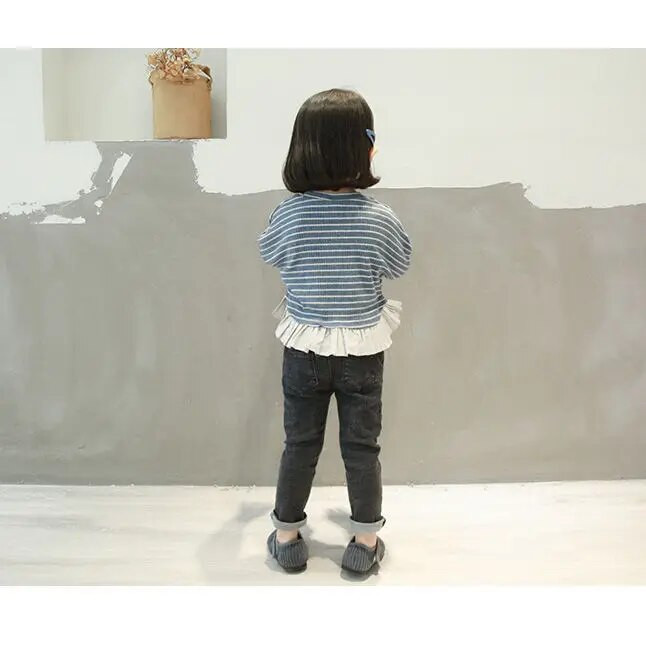 2022 Primavara Toamna Fete Baieti Casual Jeans Pantaloni Bebe Copii Copii Cool Denim Pantaloni