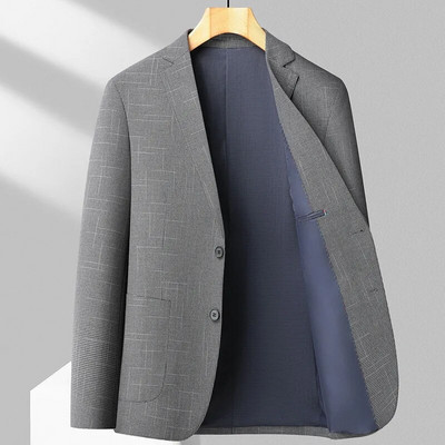 2024. aasta kevade ja sügise kvaliteetne moodne ülikond ärilise vabaaja banketiga korea versioon Slim-fit meeste bleiser Slim Fit M-4XL