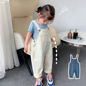 2023 Jumpsuit Tüdrukutele Lapsed Kevadsügis Teksad Kombinesoon Kleit Romperid Kawaii Kombinesoonid Teksapüksid Supenderpüksid Moodsad lapsed