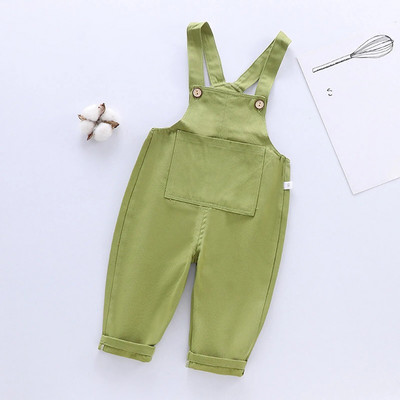 Detské overaly, bavlnené tenké traky, nohavice pre dievčatá a chlapcov, džínsové nohavice, kontrastné ležérne voľné dievčenské overaly, detské overaly