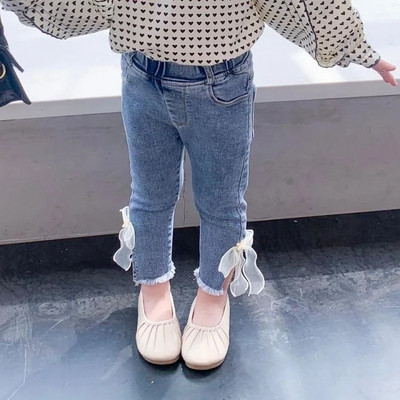 IENENS Detské dievčenské ležérne oblečenie, rifle, nohavice, batoľa, džínsové oblečenie, nohavice, detské nohavice, veľkosť 1, 2, 3, 4, 5, 6, 7 rokov