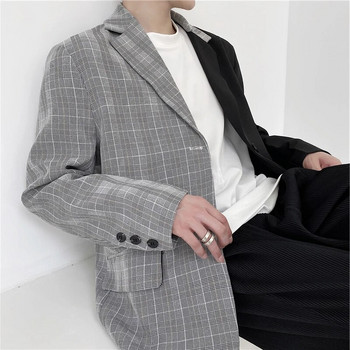 LUZHEN 2024 Άνοιξη Μόδα Πρωτότυπο χρώμα Αντίθεσης Σχεδιασμός Συνδυασμού Casual Blazer Ανδρικό μοντέρνο σακάκι High Street Suit LZ1150
