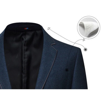 Ανδρικά blazers Slim Fit Business Casual Κομψό κοστούμι Μονό στήθος Μπουφάν πάνω από καφέ παλτό Κομψά ρούχα σε νέο κορεατικό στυλ