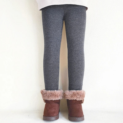 Παιδικά Ρούχα Χειμωνιάτικα Κοριτσίστικα Κολάν Dot Print Βαμβακερό ζεστό Fleece Παντελόνι Παιδικό Φθινοπωρινό Καλσόν Κορίτσια Plus Βελούδινο Παχύ Παντελόνι