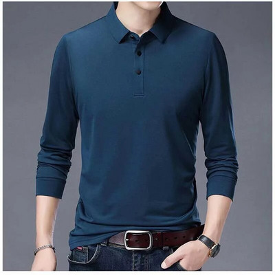 Moda cu nasturi cu revere Tricouri polo de culoare solidă Îmbrăcăminte pentru bărbați, primăvară, toamnă, pulovere casual, topuri, tricou coreean