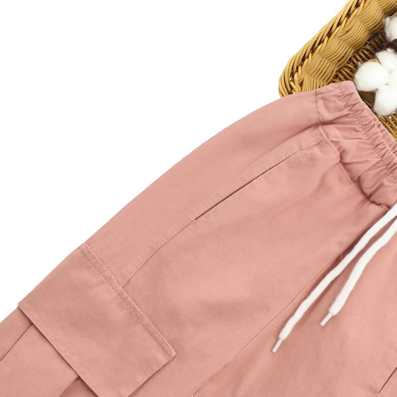 Dievčenské nohavice, kapsáče s písmenami, pre dievčatá, vrecká, detské nohavice, ležérny štýl, detské oblečenie pre dievčatá, veľkosť 6, 8, 10, 12, 14 rokov.