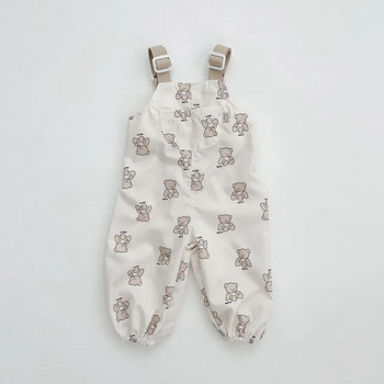 Στολή για νεογέννητο Νέο φθινόπωρο κοριτσάκι Βρεφικά κινούμενα σχέδια κουνέλι φόρμες για αγόρι μωρό μόδα Χαριτωμένο αρκουδάκι Αδιάβροχη φόρμα ζαρτιέρες