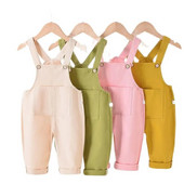 Noua Salopetă Copii Four Seasons Casual Bebeluși Băieți Fete Pantaloni Pantaloni reglabili cu nasturi