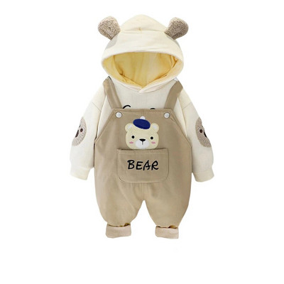 2 ks jeseň/zima nové detské zamatové zahusťovacie overaly sada chlapcov a dievčat manšestrové overaly kórejská verzia detského oblečenia