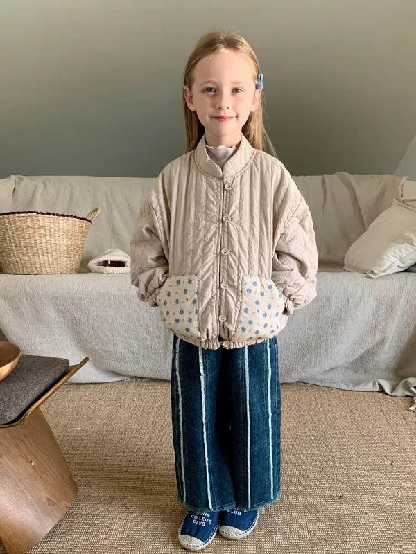 Dievčenské džínsy HoneyCherry so širokými nohavicami, modré, jesenné, nové, módne, prané, rovné džínsy s neopracovaným okrajom