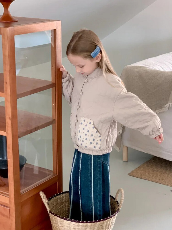 Dievčenské džínsy HoneyCherry so širokými nohavicami, modré, jesenné, nové, módne, prané, rovné džínsy s neopracovaným okrajom