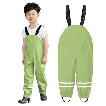 1-8 Y Toddler Παιδιά Αγόρια Κορίτσια Rain Dungarees Αντιανεμική Αδιάβροχη φόρμα λάσπης Ρούχα Παιδικά παντελόνια Παιδικές φόρμες Συνδυασμοί