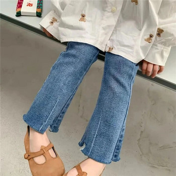 Φθινόπωρο για κορίτσια Casual τζιν παντελόνι με φουσκωτό Παιδικό υψηλής ελαστικότητας μόδα Εξωτερικό παντελόνι Βρεφικό κοριτσάκι Ευέλικτο λεπτό τζιν