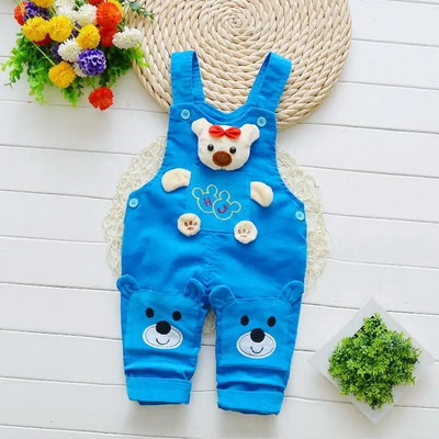 0-4Y Παιδικό παντελόνι Cartoon τζιν φόρμα για κορίτσι Σαλιάρα τζιν Αγόρι σαλοπέτα Βρεφική φόρμα τζιν Παιδικό παντελόνι για αγόρι