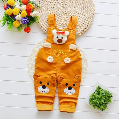 0-4Y Παιδικό παντελόνι Cartoon τζιν φόρμα για κορίτσι Σαλιάρα τζιν Αγόρι σαλοπέτα Βρεφική φόρμα τζιν Παιδικό παντελόνι για αγόρι